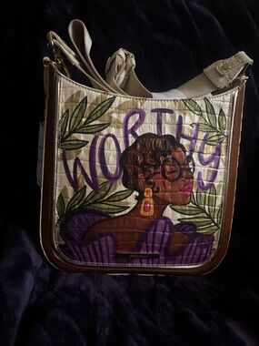 Brahmin Limited “Worthy” Illustrated Crossbody